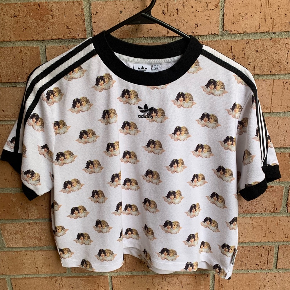 Adidas x Fiorucci CHERUB ANGELS CROP TEE T-Shirt Medium M